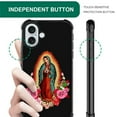 thumbnail image 5 of FKBRCL4U Compatible With iPhone 16 Plus Case, Flower Lady Guadalupe Virgin Mary Pattern For Girl Ultra Protection Shockproof Soft Silicone TPU Non-Slip Back, 5 of 7