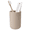 Matte Khaki - Striped - Skinny, variant on BosilunLife Matte Black Ceramic Toothbrush Holder, Striped Toothbrush  Cup and Toothpaste Holder for Bathroom Countertop, 14 oz