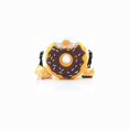 thumbnail image 1 of Botellas de agua para niños con pajita, taza de pajita para bebé, botella de agua con pajita para niños pequeños, forma de donut, sin BPA, a prueba de fugas, 13 oz, marrón oso de fresa Hogar, 1 of 5