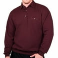 thumbnail image 3 of Palmland LD Sport Solid Textured Banded Bottom Big and Tall Long Sleeve Shirt, 3 of 8