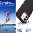 thumbnail image 3 of iPhone 17 Case Cover 3 Layer Rugged / Heavy Duty / Shockproof 6.1" Orange, 3 of 6