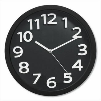 Skil Craft Slimline Wall Clock, 12/24 Hour, Bronze Frame, Quartz