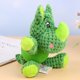 thumbnail image 5 of Juguete de mordida con sonido para perro, forma de rinoceronte, juguete educativo, juguete creativo para entrenamiento de mascotas, juguete con sonido de animal (verde), 5 of 5