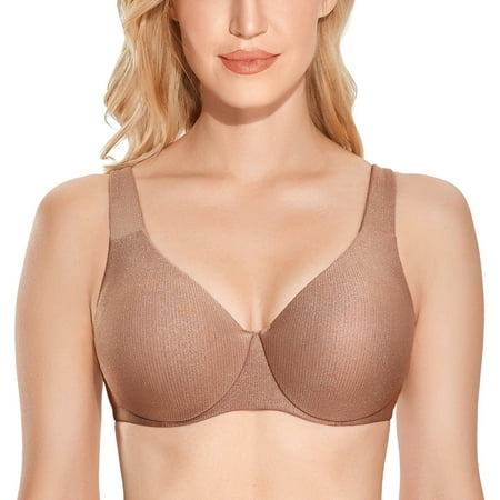 

AISILIN Women s Seamless Bra Full Coverage Plus Size Unlined Cup Smooth Support