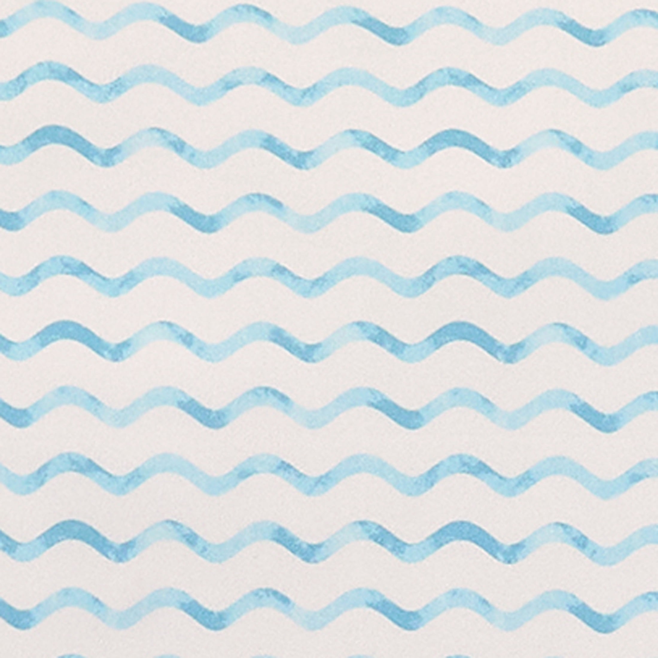 Coastal Living 4-Piece Blue Chevron Soft Brushed Microfiber Luxury Cooling Sheet Set, Queen