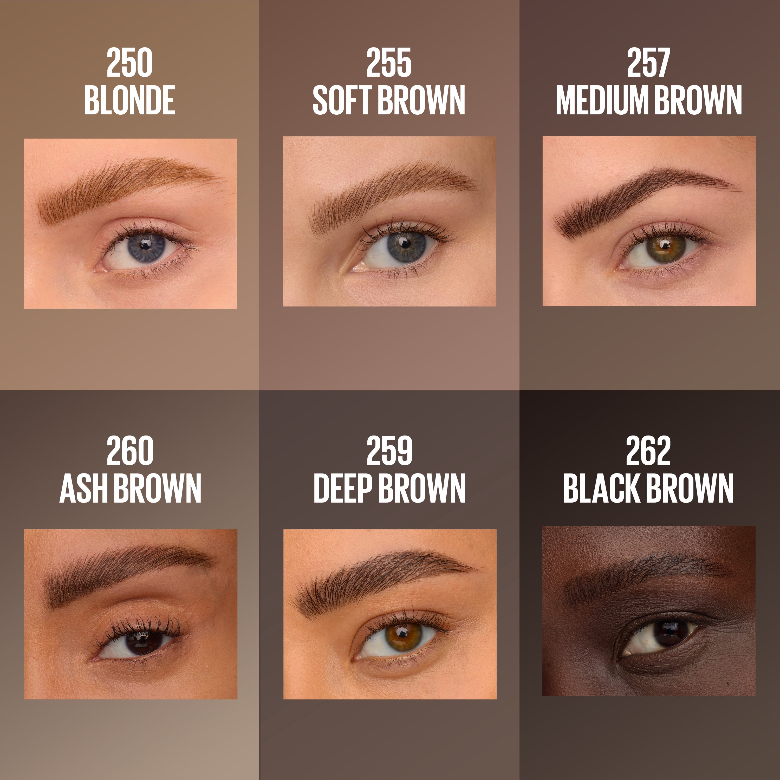 Maybelline Brow Inserts 2-in-1 Eyebrow Pencil and Brow Gel, Deep Brown, 0.04 fl oz