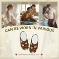 thumbnail image 7 of Daiia Cute Sloths Bear Relaxing In Coffee Cup Print Women’s Fuzzy Slippers Memory Foam Lightweight House Shoes Cozy Loafer Flannel House Shoes-35/36, 7 of 7