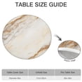 thumbnail image 6 of White Gold Marble Pattern Round Fitted Tablecloth with Elastic Edge,Dining Table Cover Waterproof,Outdoor Round Tablecloth for Camping,Dining,Indoor and Outdoor, 6 of 7