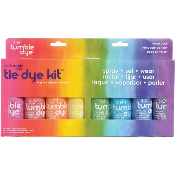 Sei Classic Tie Dye Kit, Fabric Dye Spray, 8 Colors - Walmart.com
