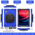 thumbnail image 3 of for Lenovo Tab M11/K11 LTE TB-330FU 11 inch Case, 360 Rotatable Handle Stand, Shoulder Strap, Drop-Proof Design, Blue, 3 of 7