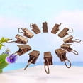 thumbnail image 3 of KAKOWELY 60 PCS Drapery Iron Rings Anti-skid Curtain Clips with Hooks (Golden),0.79"X0.39"X0.36", 3 of 4