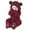 Wine, variant on Mercatoo Toddler Baby Fleec𝐞 Footed Jumpsuit Hooded Pramsuit Winter Snowsuit for Baby Boys Girls Bear Romper Outerwear