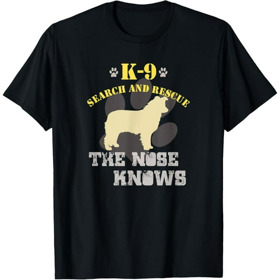 K9 Search & Rescue Dog Team Border Collie Tracking SAR T-Shirt