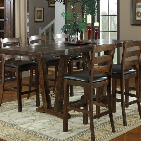 dining tables table bar 42 height emerald trestle castlegate hayneedle kitchen modern noah chocolate pc furniture pub american