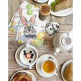 thumbnail image 4 of Easter Bunny Kitchen Dish Towels for Drying Dishes Set of 4, Colorful Easter Eggs Spring Pink Peach Flowers Waffle Weave Microfiber Hand Tea Bathroom Towels Quick Dry & Absorbent Towel 15.7x23.6, 4 of 7