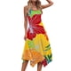 thumbnail image 5 of Pantalones Cortos para Vestidos Bajos Mujeres sin Mangas Cuello Redondo Cordón Ruffle A-Line Mini Vestido Poliéster, Vestido Casual para Citas Y Fiesta, 5 of 8