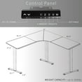 thumbnail image 5 of VIVO Black Electric 83" x 83" Curved Corner Stand Up Desk, 5 of 8