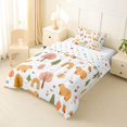 thumbnail image 2 of Erosebridal Brown Capybara Twin Comforter Sets,Cute Rodent Animals Bohemian Rainbow Bedding Set For Kids Teens Reversible 2pcs, 2 of 7