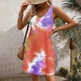 thumbnail image 5 of Puntoco Vestidos Mujer Elegantes Casuales con Bolsillos Verano Boho Vestido De Playa Camisetas Vestido Cuello En V Vestidos Sueltos Sin Mangas, 5 of 5