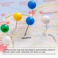 thumbnail image 5 of Map Tacks Push Pins Plastic Head with Steel Point, 4mm, 500 Pieces, 5 of 5