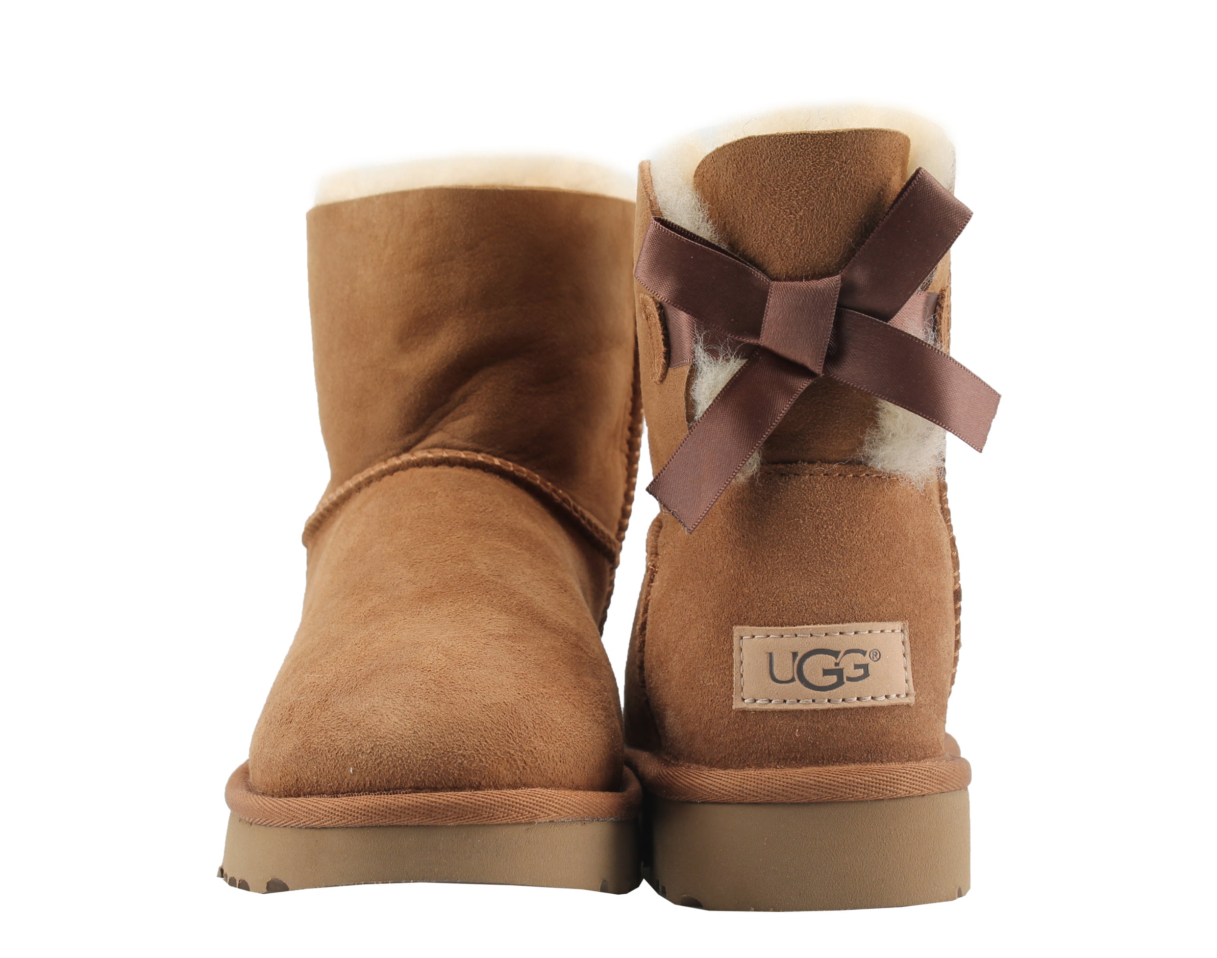 Womens UGG® Mini Bailey Bow II Boot - Gray