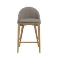 thumbnail image 4 of Eurostyle Baruch 26" Upholstered Counter Stool in Gray and Walnut, 4 of 7