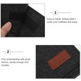thumbnail image 4 of Voiceine Bedside Felt Bedside Storage Organizer Sofa Table Cabinet Hanging Pocket for Tablet Magazine Books Dark Grey, 4 of 10