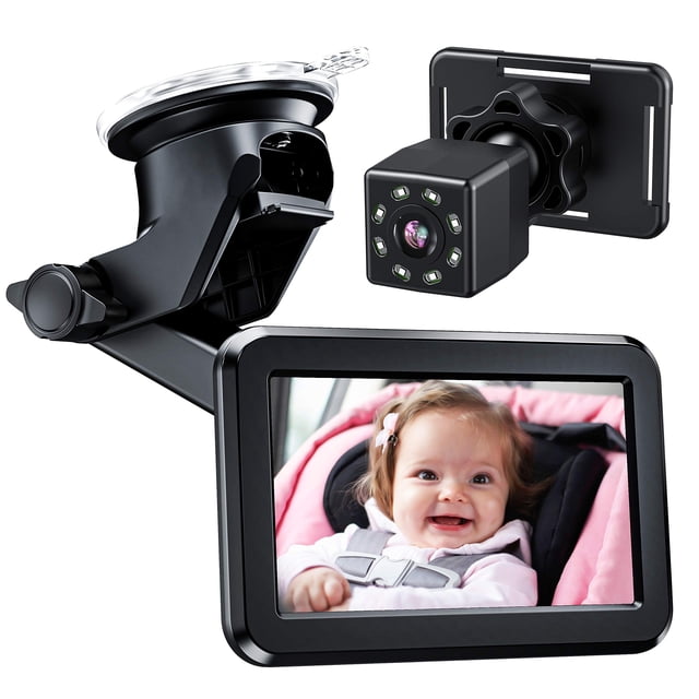 Cámara Itomoro para asiento trasero para coche de bebé con visión nocturna HD