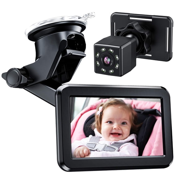 Cámara Itomoro para asiento trasero para coche de bebé con visión nocturna HD