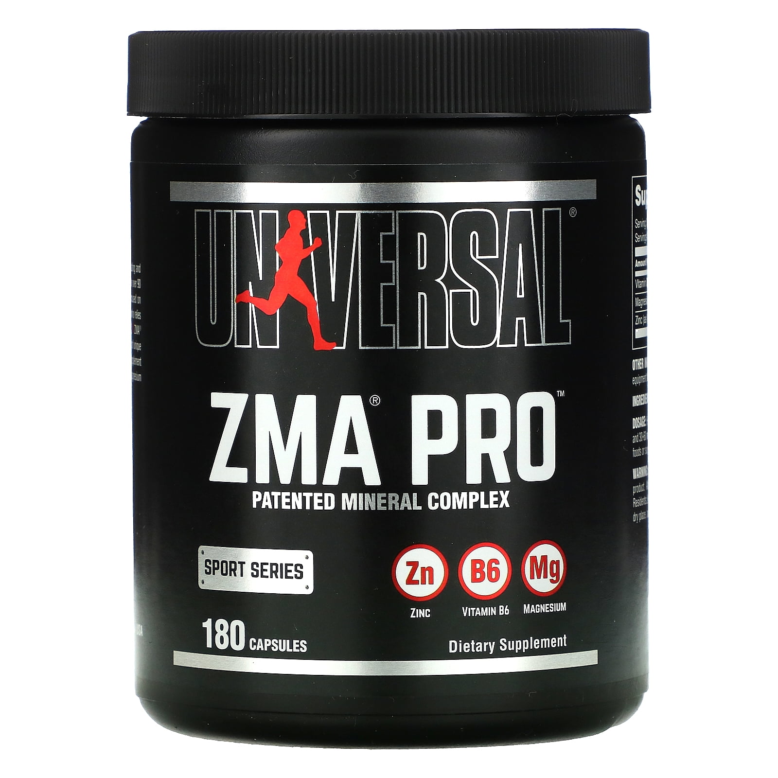 Universal Nutrition ZMA Pro Dietary Supplement 180 Capsules