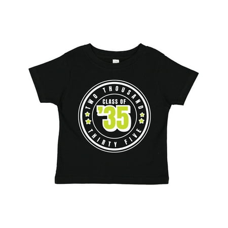 

Inktastic Class of 2035 in White Circle with Stars Gift Toddler Boy or Toddler Girl T-Shirt