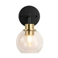 thumbnail image 6 of allen + roth Torrington 5.75-Inches Matte Black Transitional Vanity light, 6 of 9