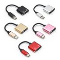 thumbnail image 4 of Charging Listening Type C to Aux Audio Earphones Splitter 2 in 1 Jack Headphone Adapter USB C Headphone and Charge Adapter USB C to 3.5mm Headphone Adapter Type-C to 3.5mm AUX Audio Adapter SILVER, 4 of 8