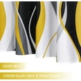 thumbnail image 6 of Black and Yellow Shower Curtain, Abstract Modern Grey and Yellow Bathroom Decor Accessories, Waffle Weave Textured Fabric Shower Curtain Set with Hooks, 72x72, 6 of 6