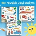 thumbnail image 4 of Peaceable Kingdom Sticker Fun! At the Airport Reusable Sticker Tote, Ages 3 Years and Up, 4 of 6