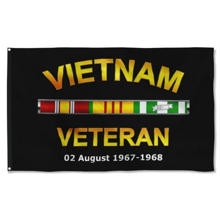 Cayyon Custom Vietnam Veteran Flag 3x5Feet Military Banner with 2 Brass Grommets