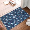 thumbnail image 5 of Haiem Sea Sharks Front Door Mat Indoor Outdoor Entrance, Waterproof All-Season, All-Weather Doormat, Durable Flannel Fabric, Fade Resistant, Low Profile, 16x24in, 5 of 9