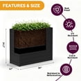 thumbnail image 2 of GONICHA Outdoor Planter Box,Large Rectangular All-Weather Garden Bed for Plants, Flowers, Black, 2 of 8