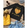 thumbnail image 4 of Tstars Boys Unisex Valentine's Day Shirts for Kids Love Pizza Is My Valentine Shirt Gift for Pizza Lovers Youth Gift Idea for Boy Kids Birthday Party Gift Long Sleeve T Shirt, 4 of 5