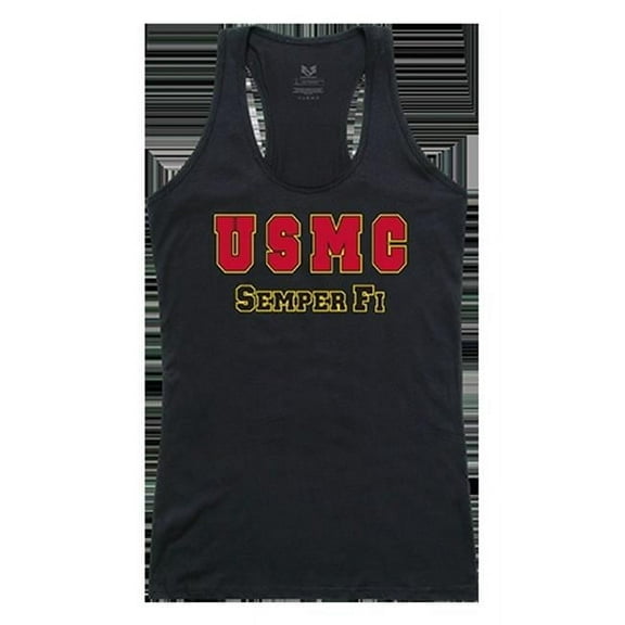 USMC Graphic Tank Top, Black - 2XL