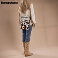 thumbnail image 5 of Montana West Crossbody Bags for Women Multi Pocket Cross Body Bag Purses with Guitar Strap, Cow-Brown, 5 of 7