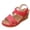 Red, variant on XUNKUSGA Wedge Sandals for Women Fashion Comfortable Open Toe Ankle Strap Sandals Women Classic Slip-On Arch Support Women Walking Shoes,White