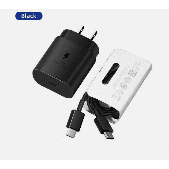 25W USB-C Fast Wall Charger with 6FT Type-C Cable, Rapid Charging Power Adapter for Smartphones & Tablets