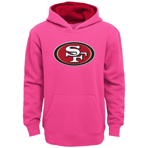 Girls Youth Pink San Francisco 49ers Prime Hoodie