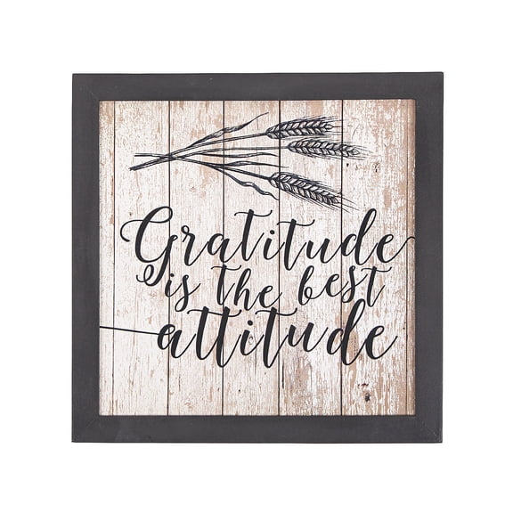 Gratitude Is The Best Attitude Wall Sign - Home Decor - 1 Piece