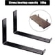 thumbnail image 1 of 2 soportes para estantes, soportes de pared industriales, marco de soporte para estantes en forma de L resistente, adecuado para soportes para estantes de pared (negro) 28, 1 of 4