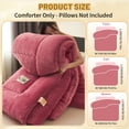 thumbnail image 2 of ANMINY Double-Sided Milk Fleece Winter Comforter, Reversible Soft Warm Bedding, 2 of 8