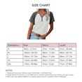 thumbnail image 4 of Camiseta de Mujer Ticfox con Cuello en V y Botones Ajuste Holgado Manga Corta Blanco XL, 4 of 4