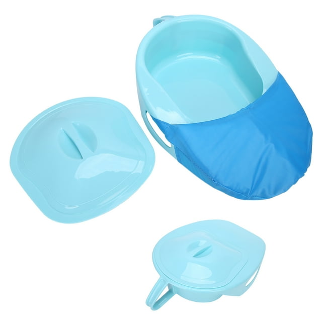 Bedpan, Incontinence Bed Pan Durable Curved Design Professional Comfortable for Elderly