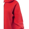 thumbnail image 4 of A2Y Women's Oversized Loose Fit Longline Long Sleeve Pockets Hoodie Sweatshirts Ruby XL, 4 of 6